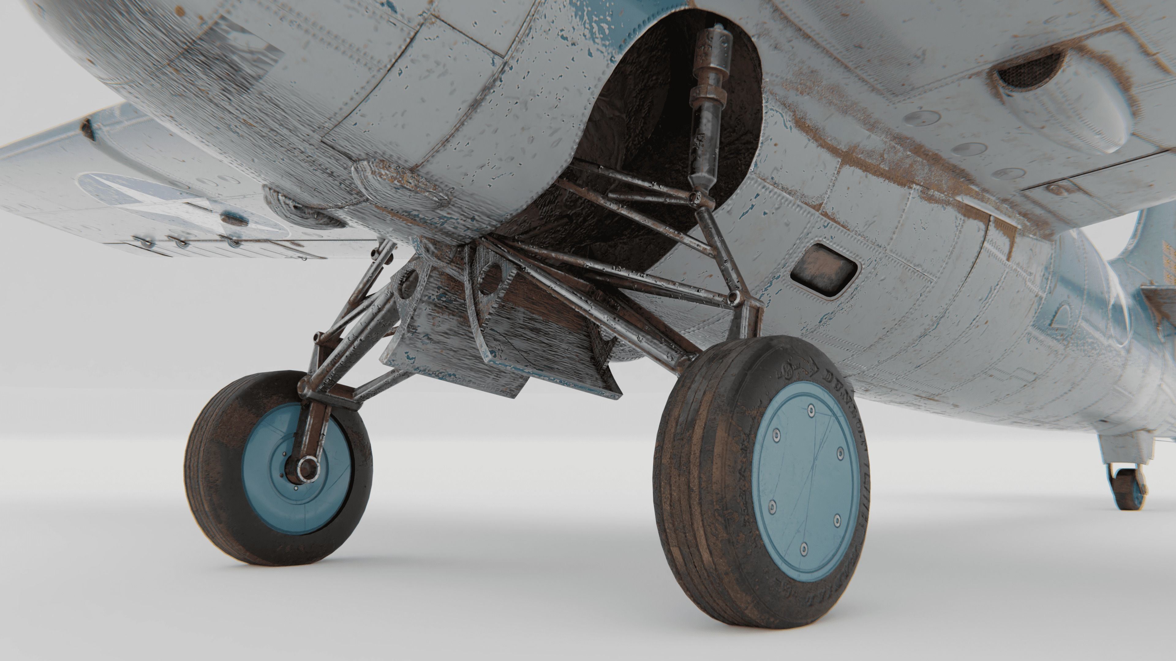 F4F Wildcat Fighter 1940-1945 3D model_6