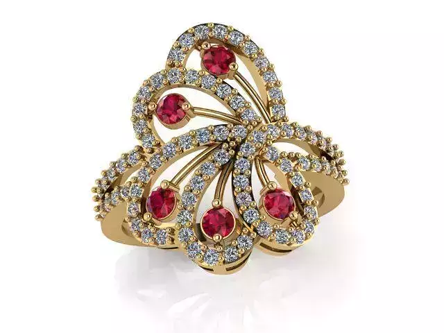 Diamond Ring Jewellery for Women 3D print model