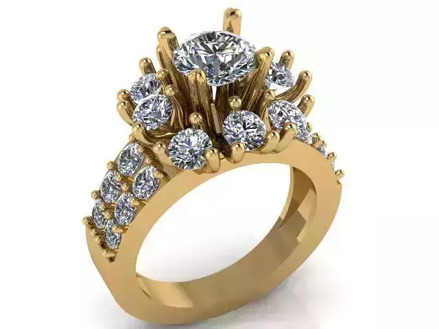 Diamond Ring Jewellery for Women 3D print model