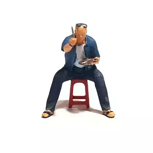 Figure Hardian Painting 1-64 Scale