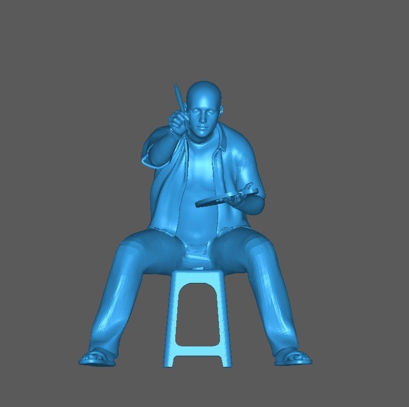 Figure Hardian Painting 1-64 Scale 3D print model_7