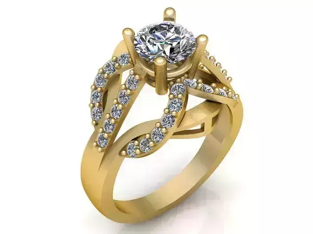 Diamond Ring Jewellery for Women 3D print model