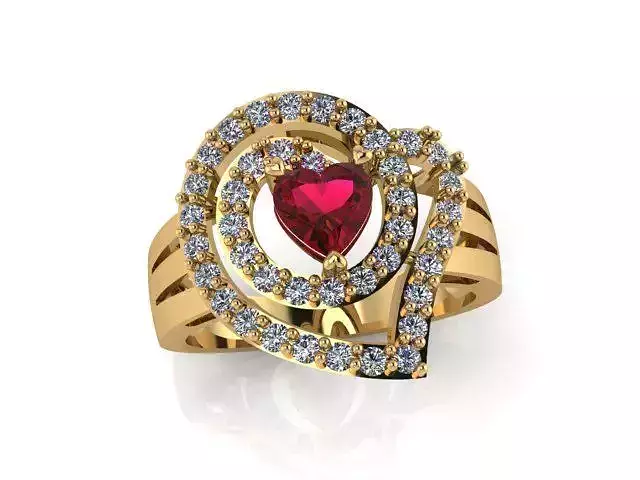 Diamond Ring Jewellery for Women 3D print model