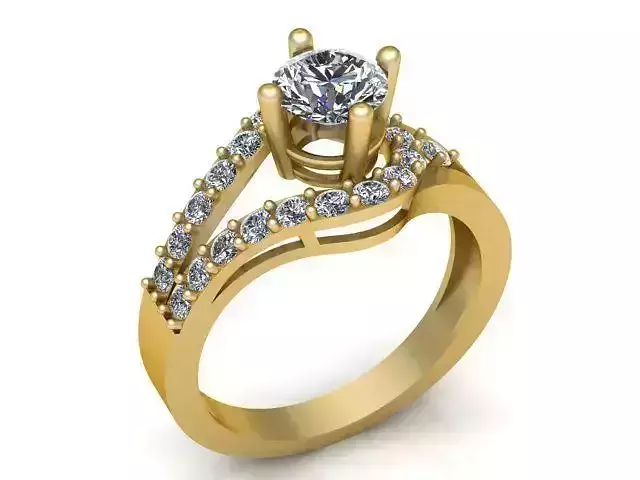 Diamond Ring Jewellery for Women 3D print model