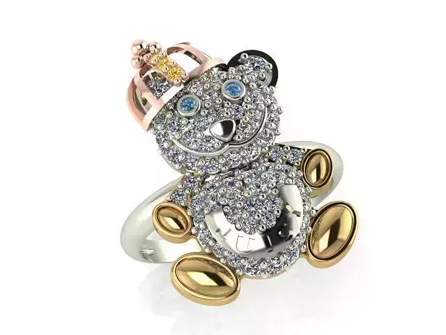 Diamond Ring Jewellery for Women 3D print model