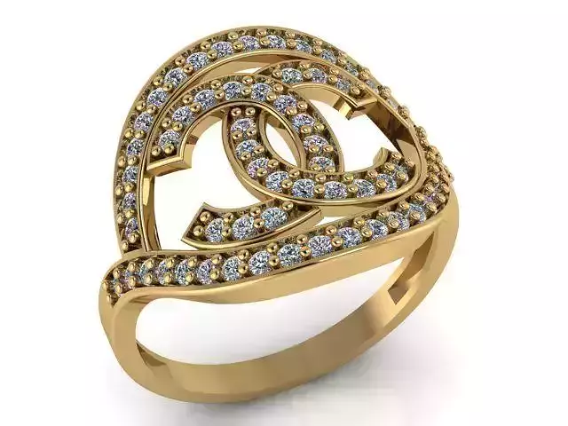 Diamond Ring Jewellery for Women 3D print model