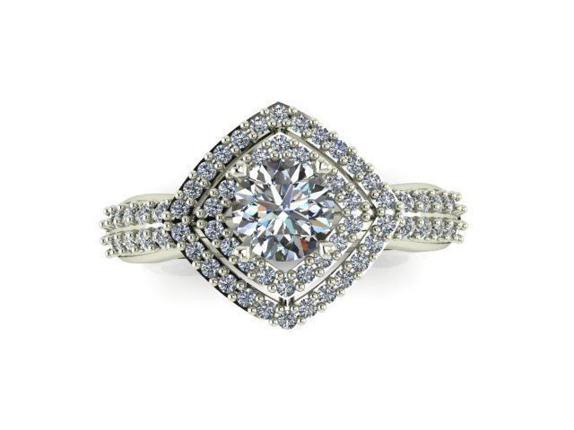 Diamond Ring Jewellery for Women 3D print model 3D print model_3