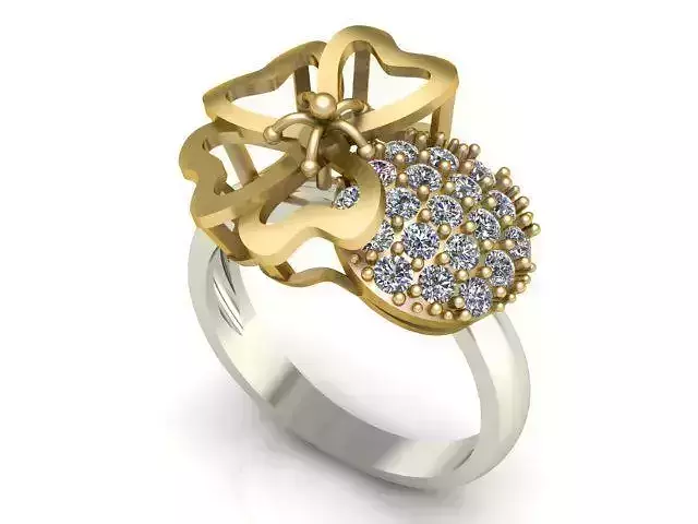 Diamond Ring Jewellery for Women 3D print model