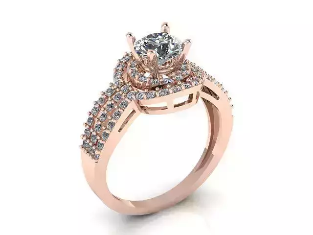 Diamond Ring Jewellery for Women 3D print model
