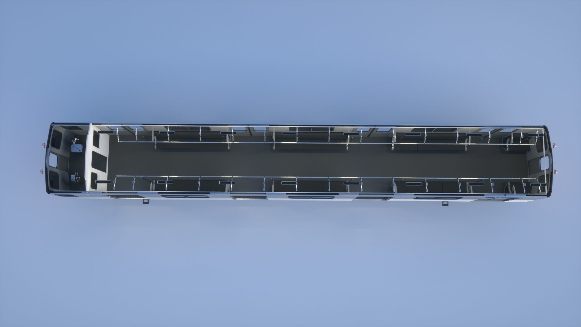 Subway car and Tunnel  3D model_16