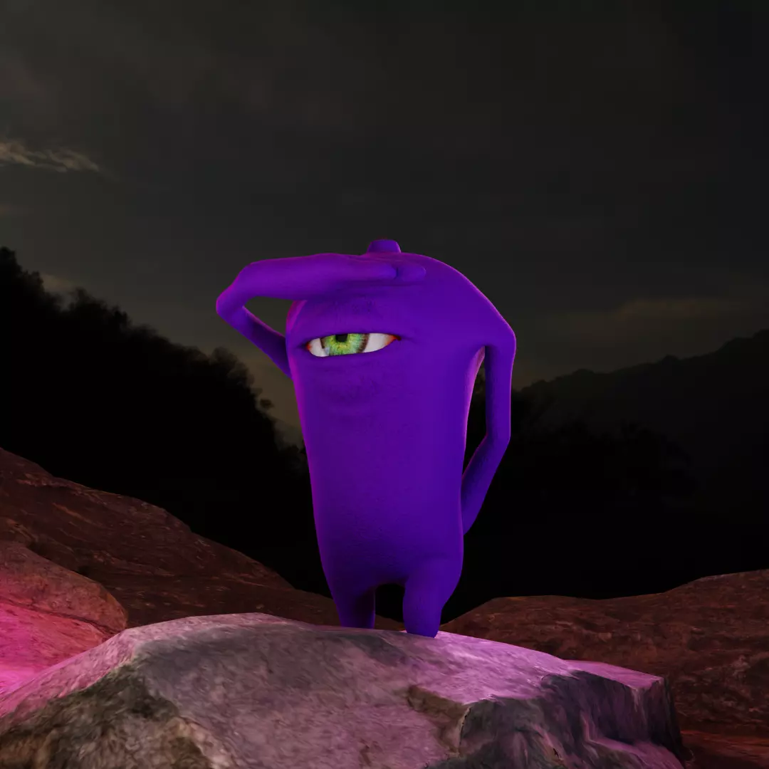 Monster Character Free low-poly 3D model