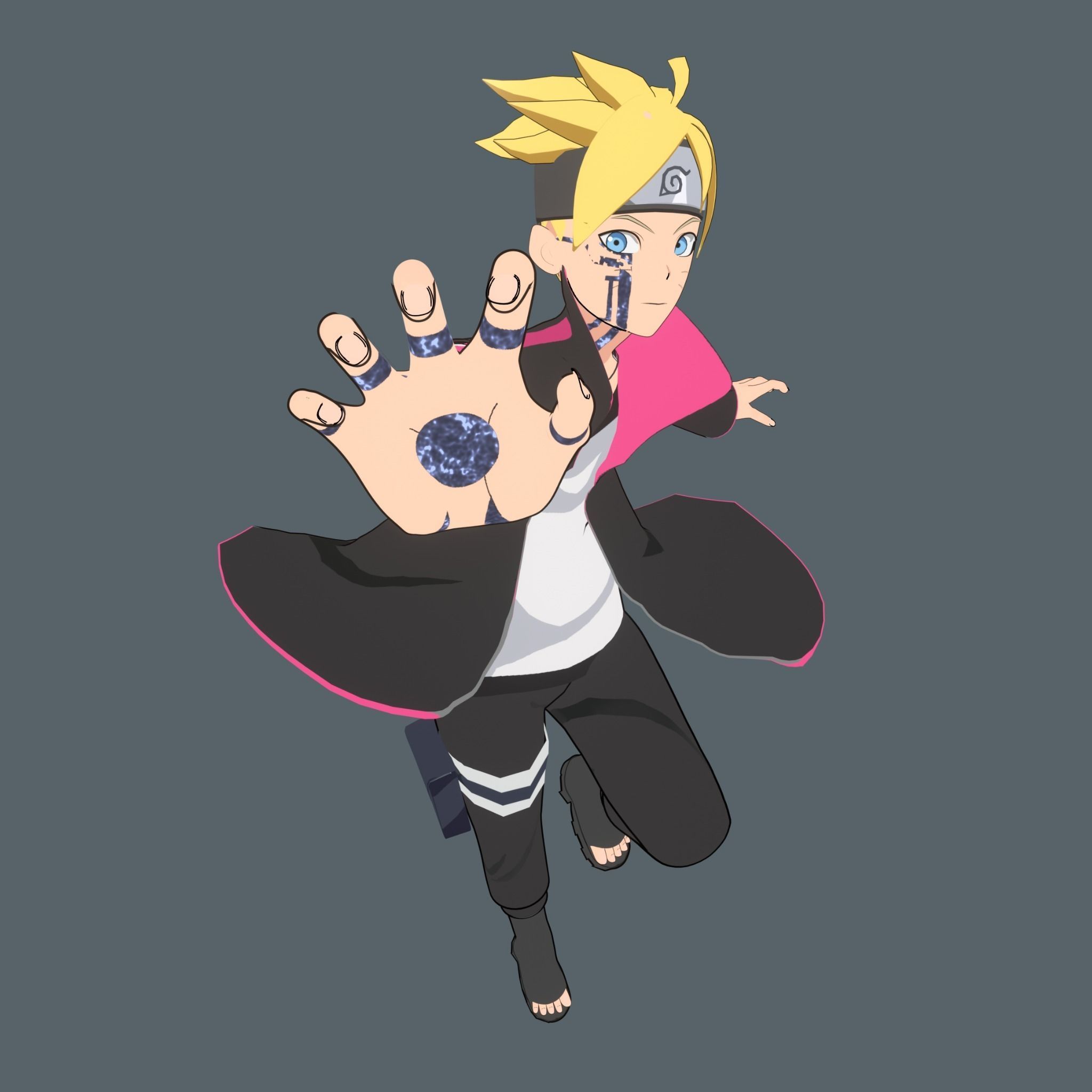 Uzumaki Boruto 3d model Low-poly 3D model_5