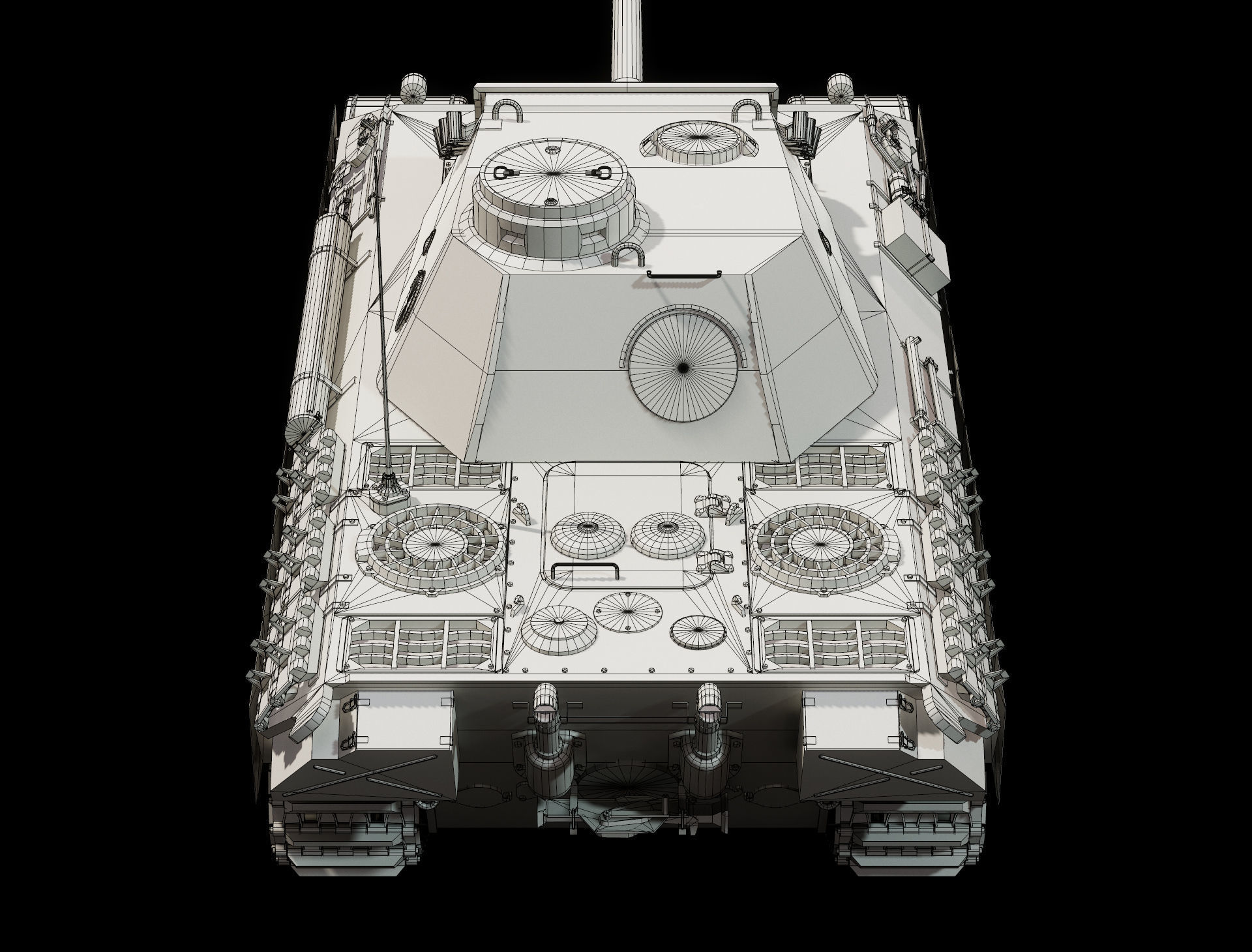 Panther Ausf D - Base Mesh 3D model_6
