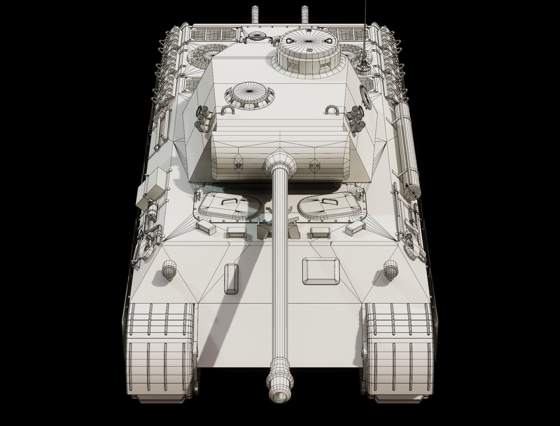 Panther Ausf D - Base Mesh 3D model_5