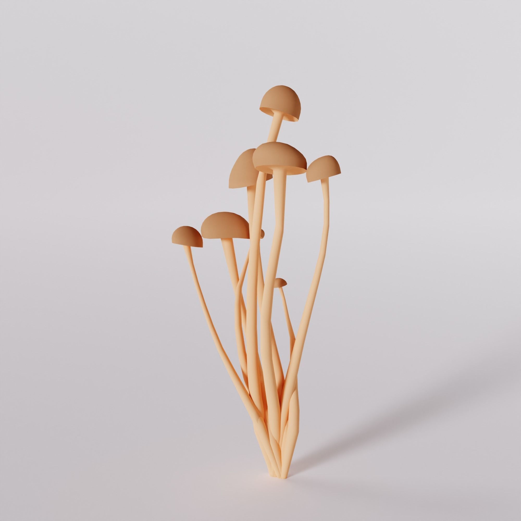 Mushrooms Pack - Stylized and Low-Poly Low-poly 3D model_5