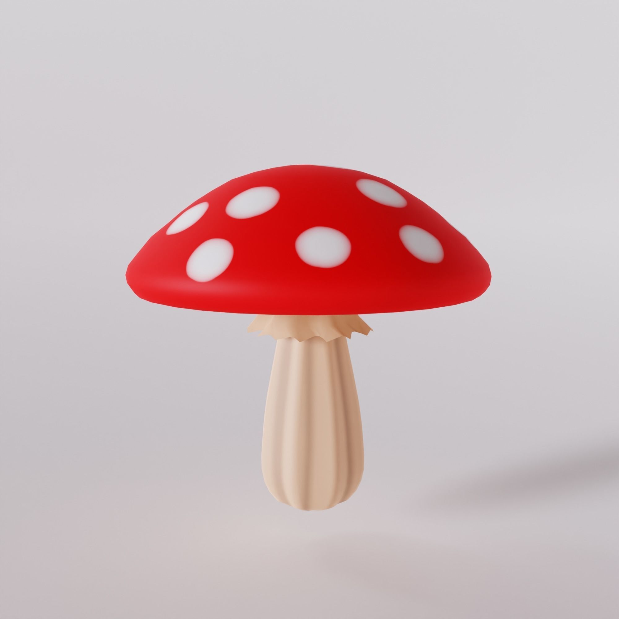 Mushrooms Pack - Stylized and Low-Poly Low-poly 3D model_2