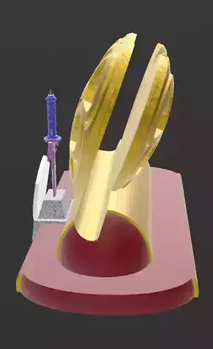 Zelda Nintendo Switch display 3D print model