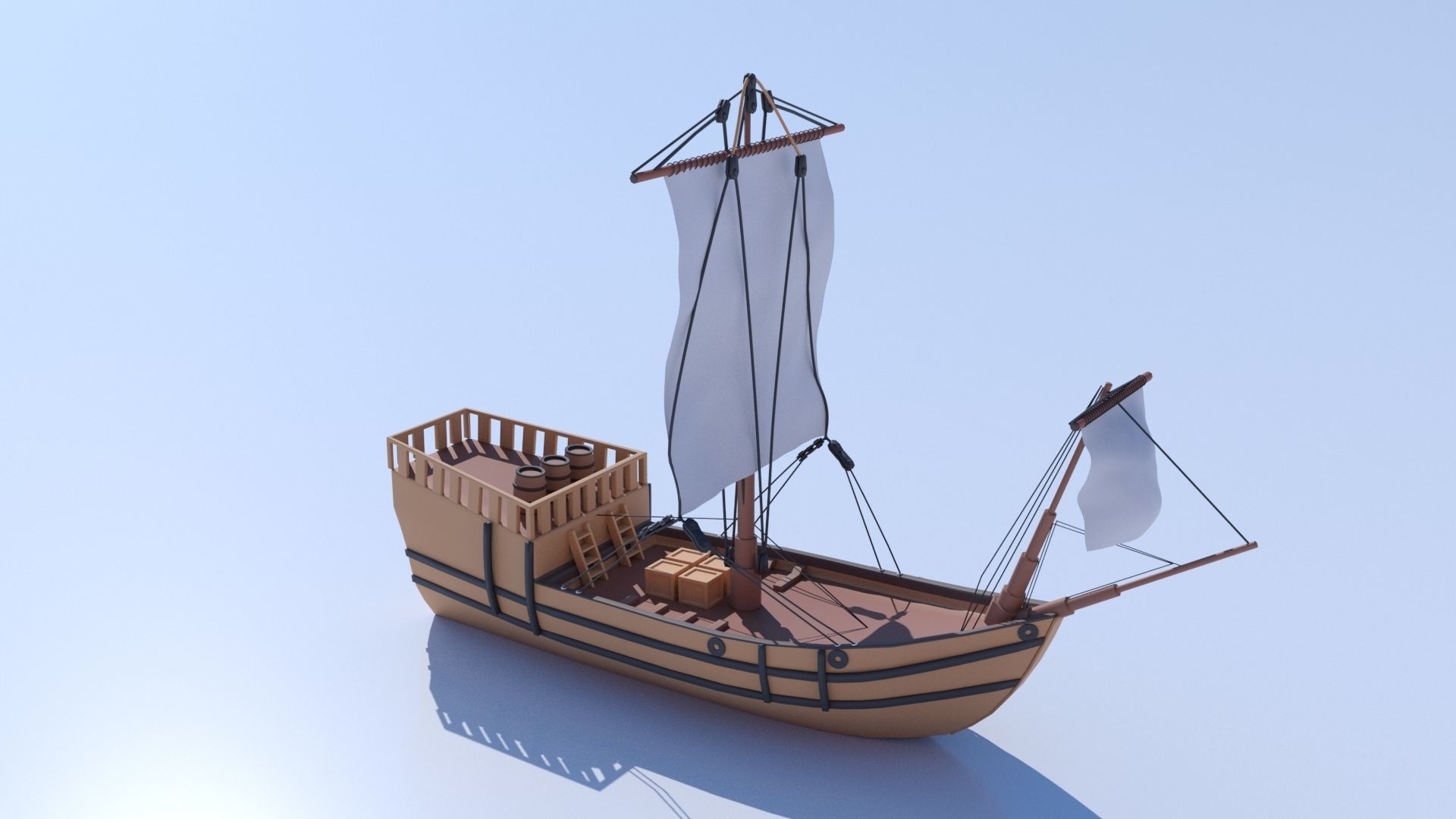 3D model Historical Ship VR / AR / low-poly | CGTrader