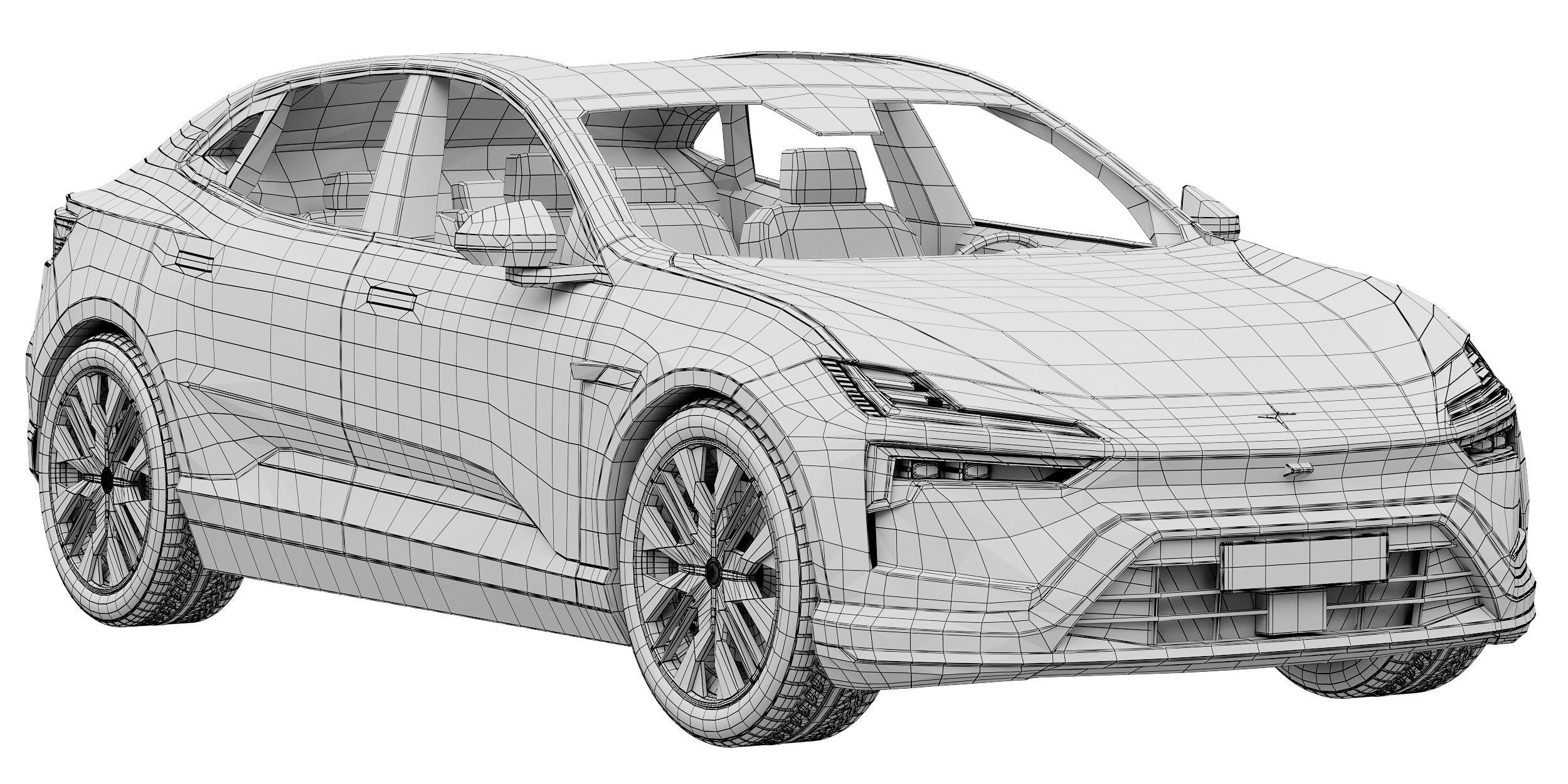 Polestar 4 2024 3D model_14