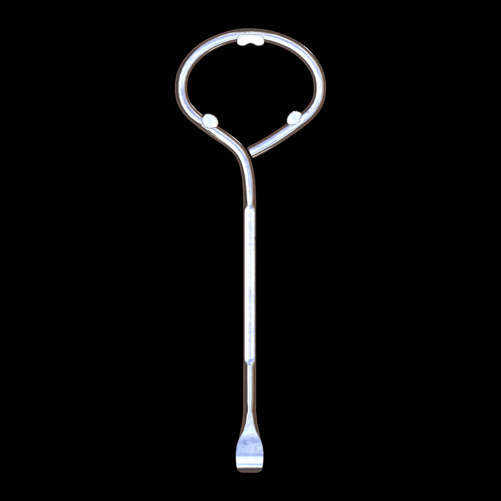 Paint Can Opener Low-poly 3D model_3