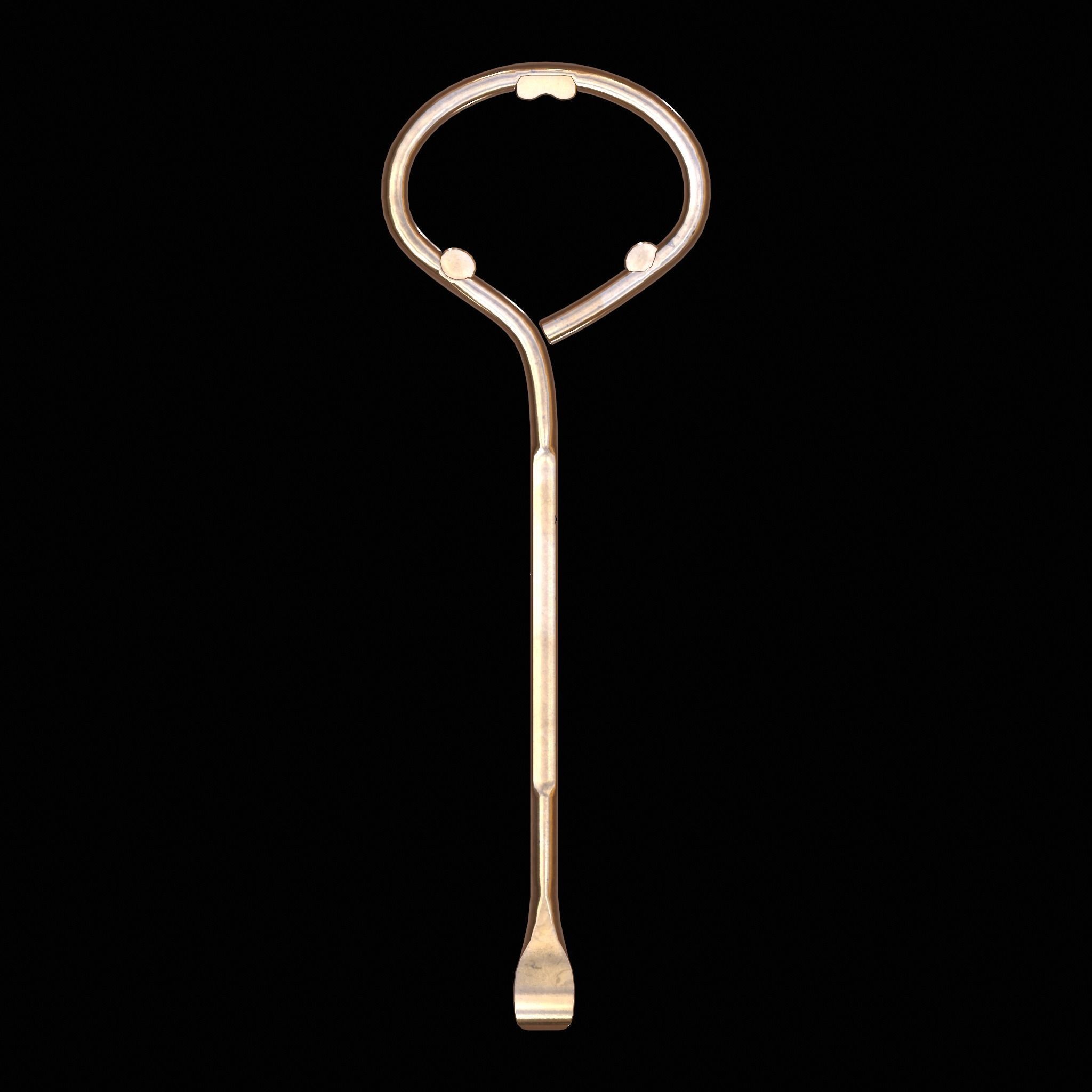 Paint Can Opener Low-poly 3D model_4