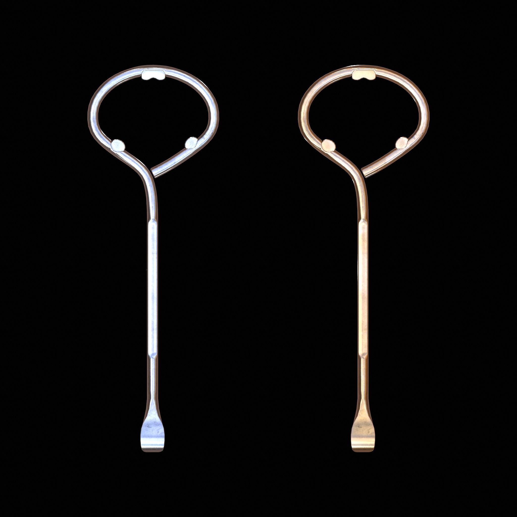 Paint Can Opener Low-poly 3D model_2