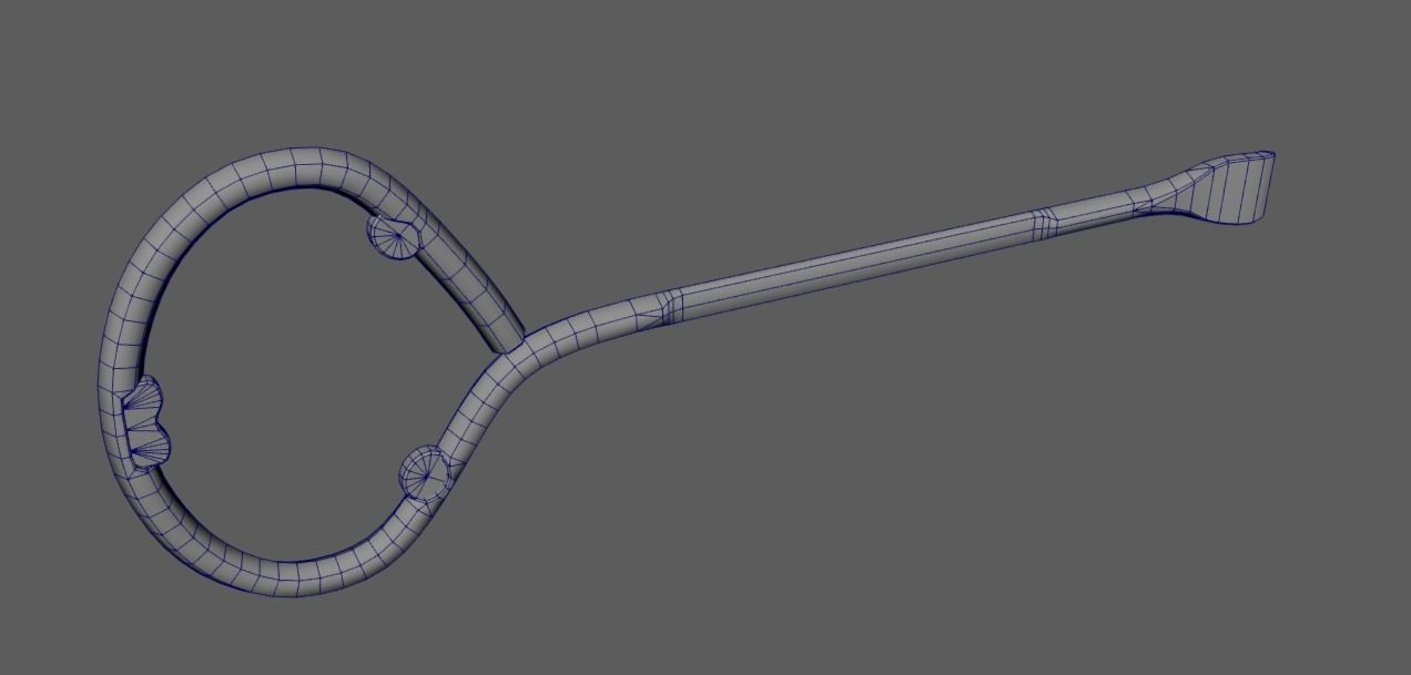 Paint Can Opener Low-poly 3D model_9