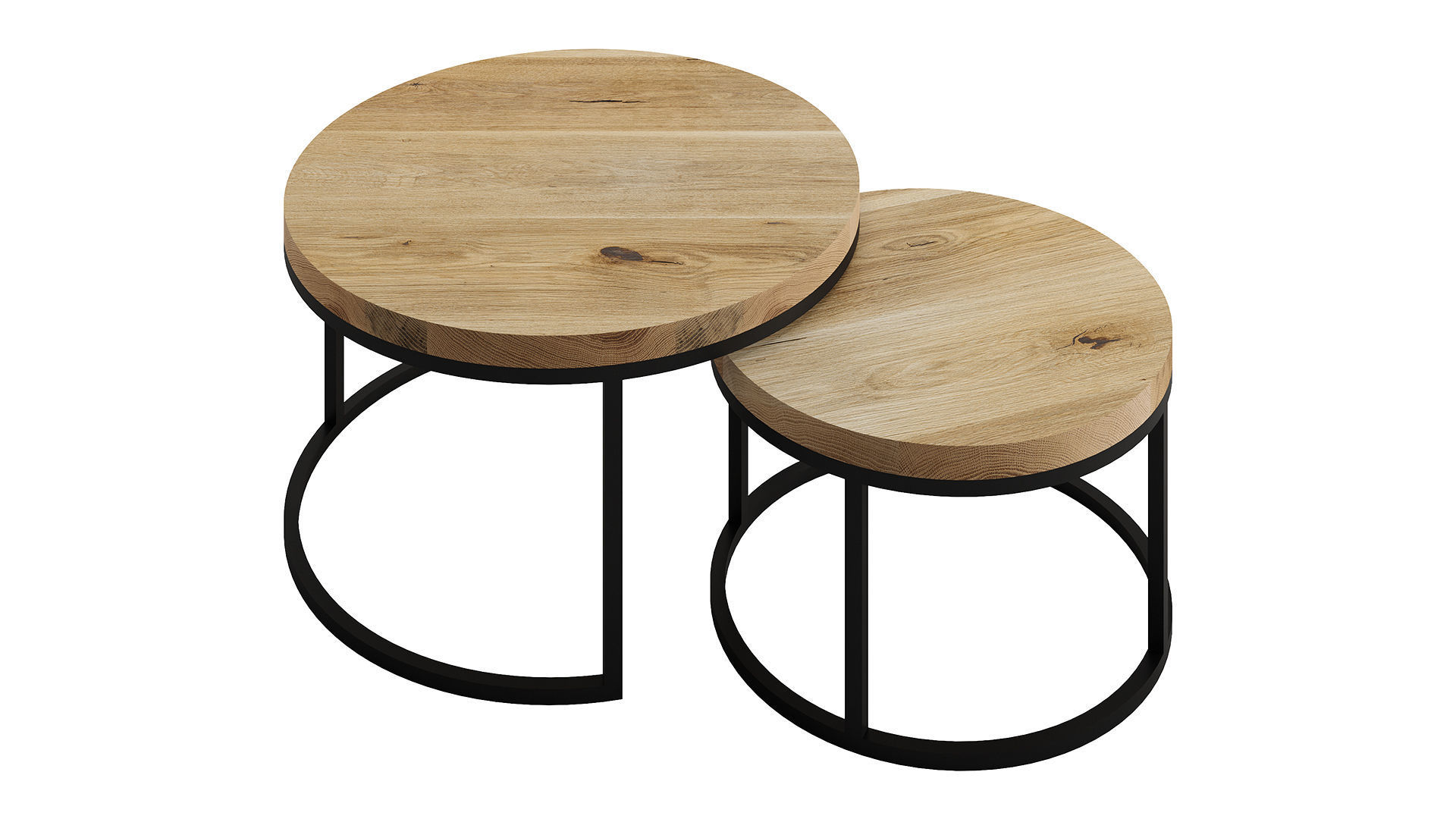 Oval Coffee Table by mLOFT 3D model_3