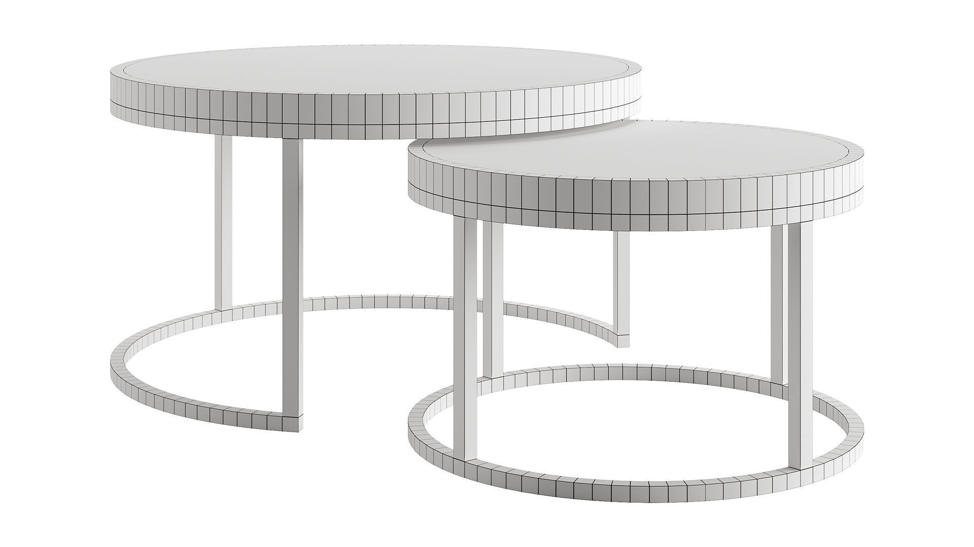 Oval Coffee Table by mLOFT 3D model_6
