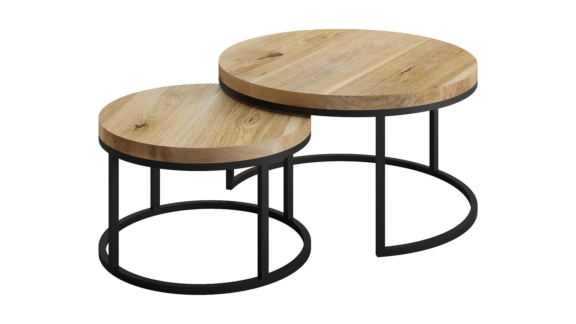 Oval Coffee Table by mLOFT 3D model_1