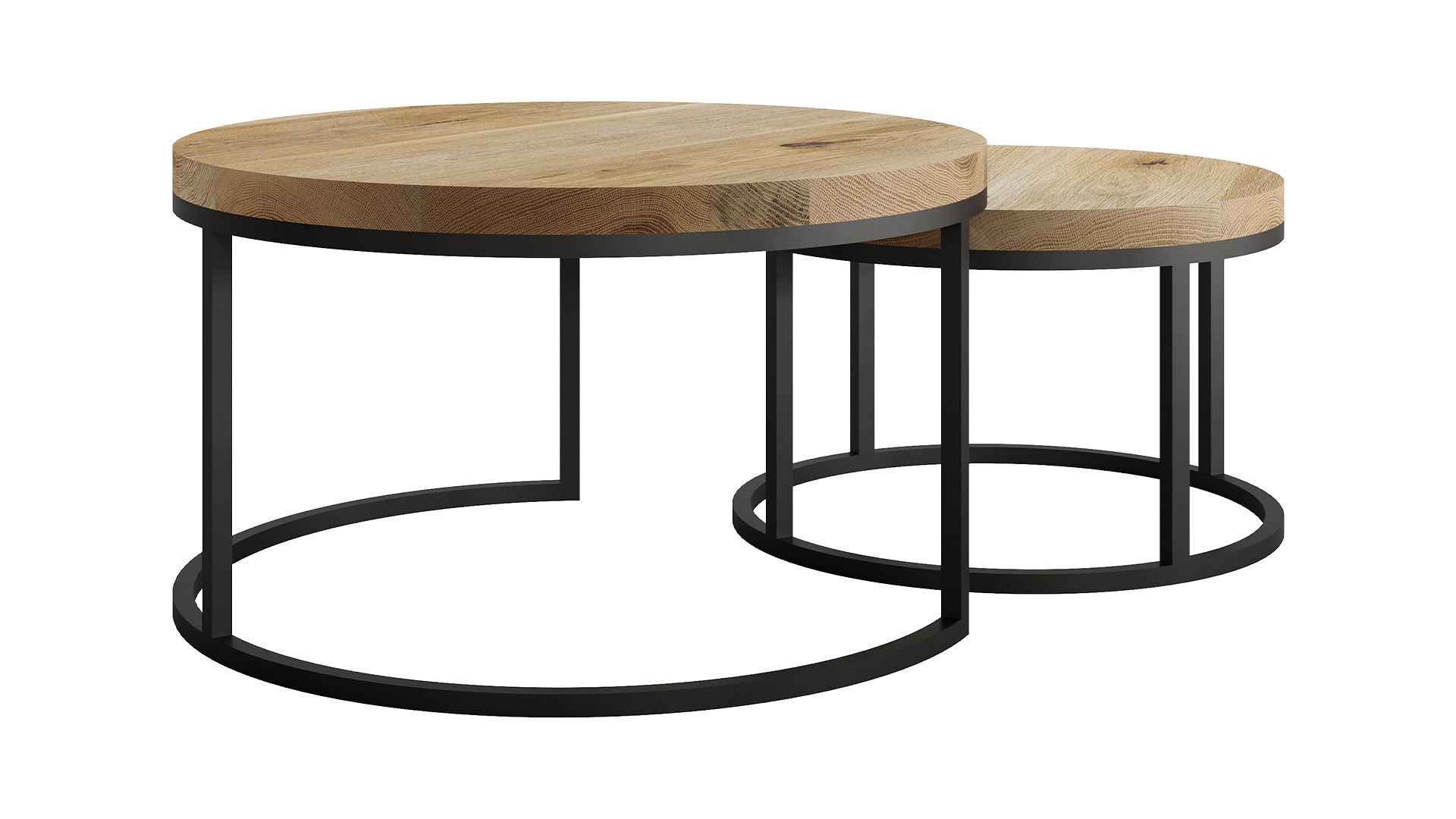 Oval Coffee Table by mLOFT 3D model_7