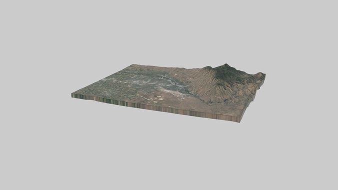 Boise City Low-poly 3D model