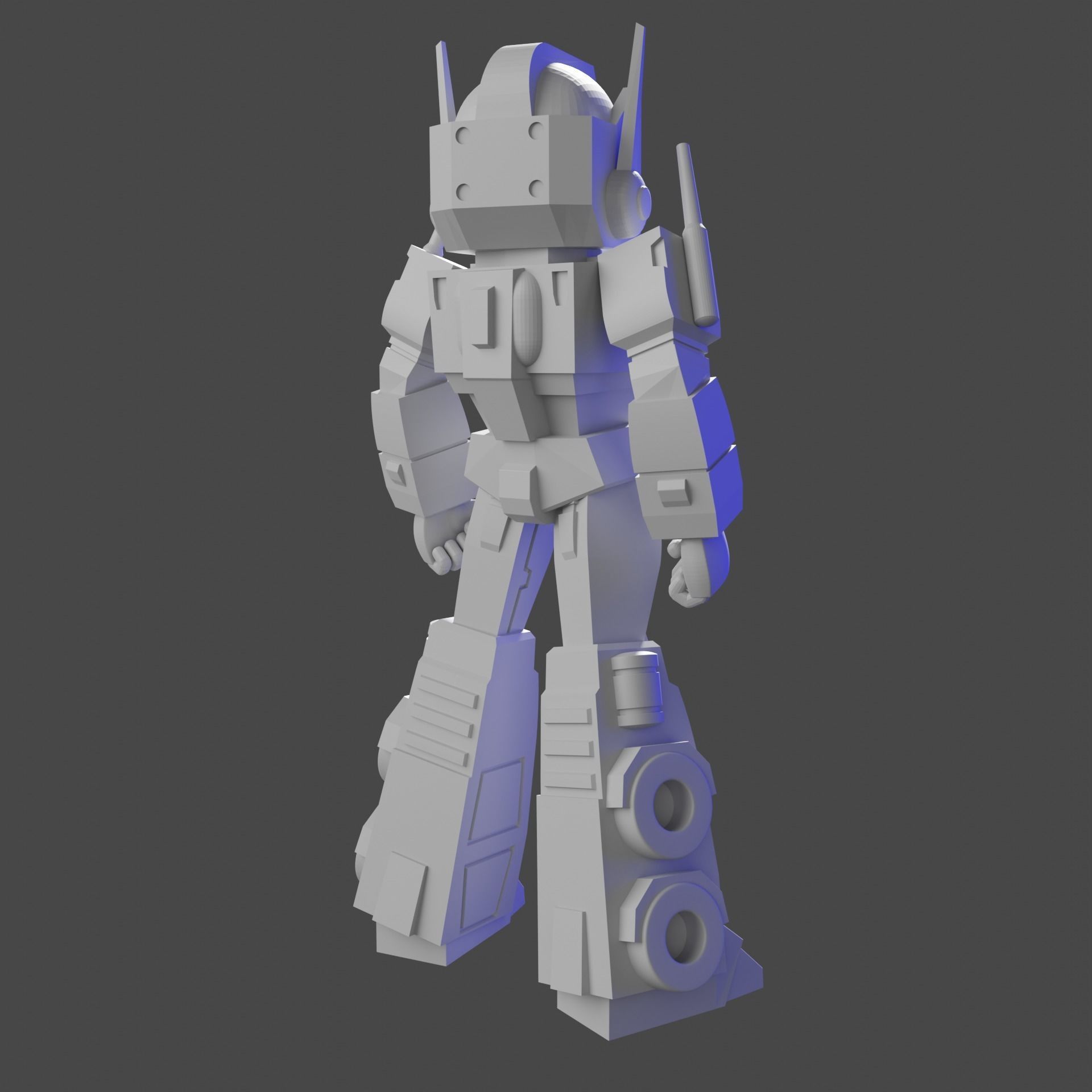 Optimus Prime Sylized-Chibi 3D model_1