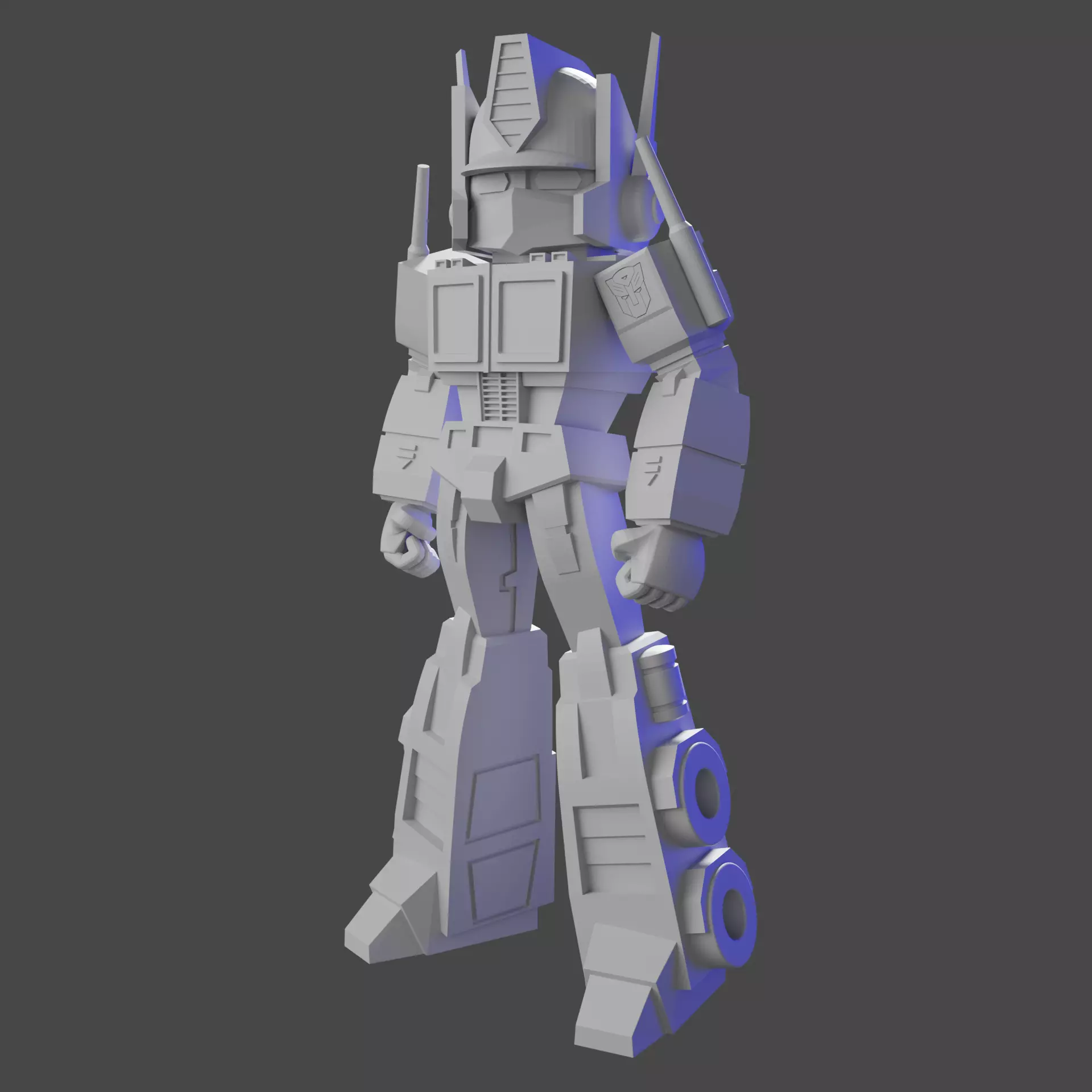 Optimus Prime Sylized-Chibi 3D model_0