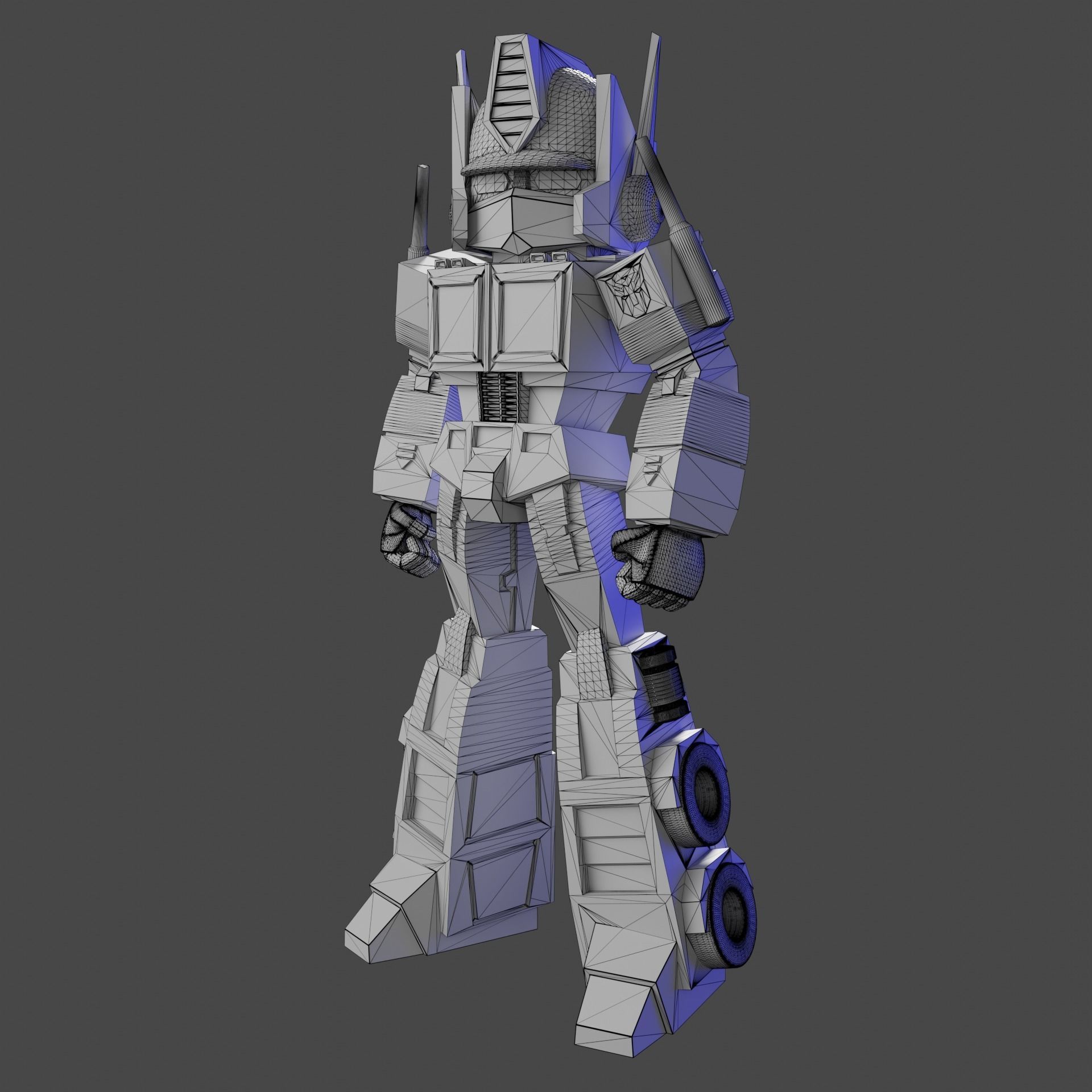 Optimus Prime Sylized-Chibi 3D model_2