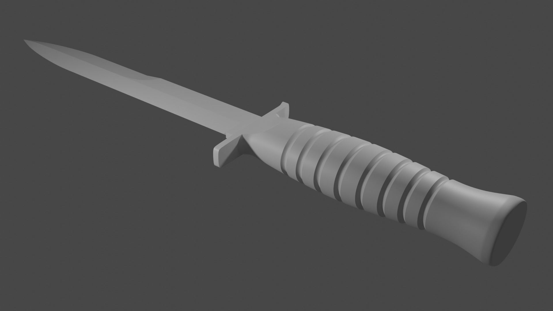 M3 Combat Knife Prop 3D print model_3