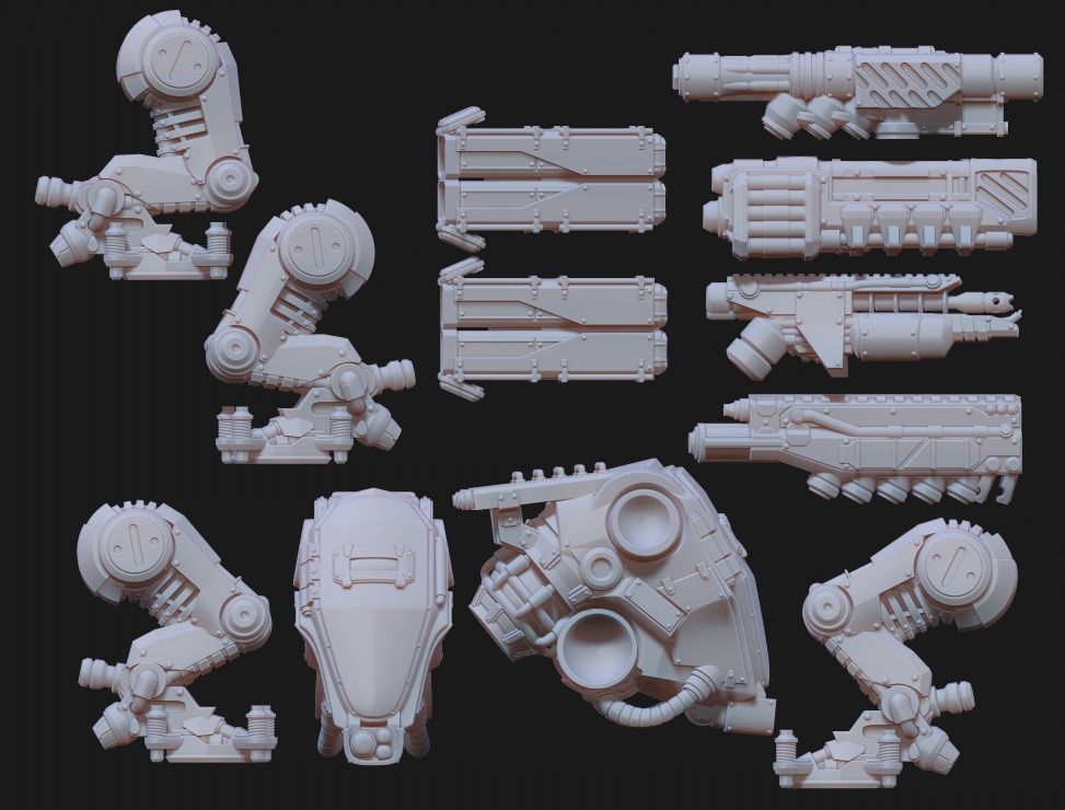Jade Coalition - Y80 Combat Frame 3D print model_2
