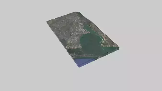 Corpus Christi City Low-poly 3D model