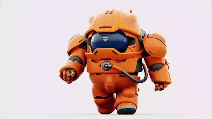 AMONG US CONCEPT CHARACTER B  RIGGED 3D model