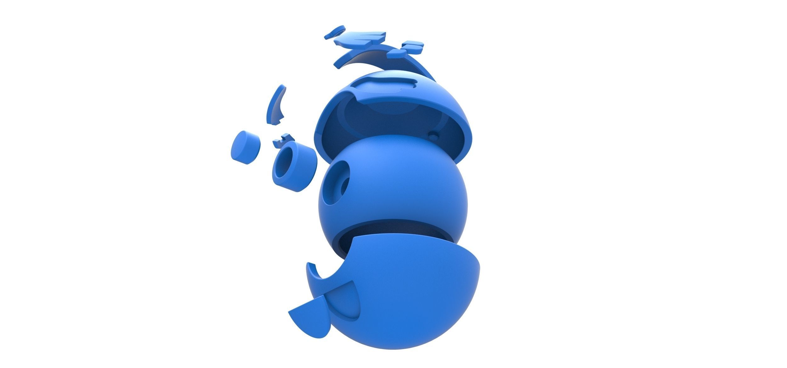 PIA Chansey Ball 3D print model_19