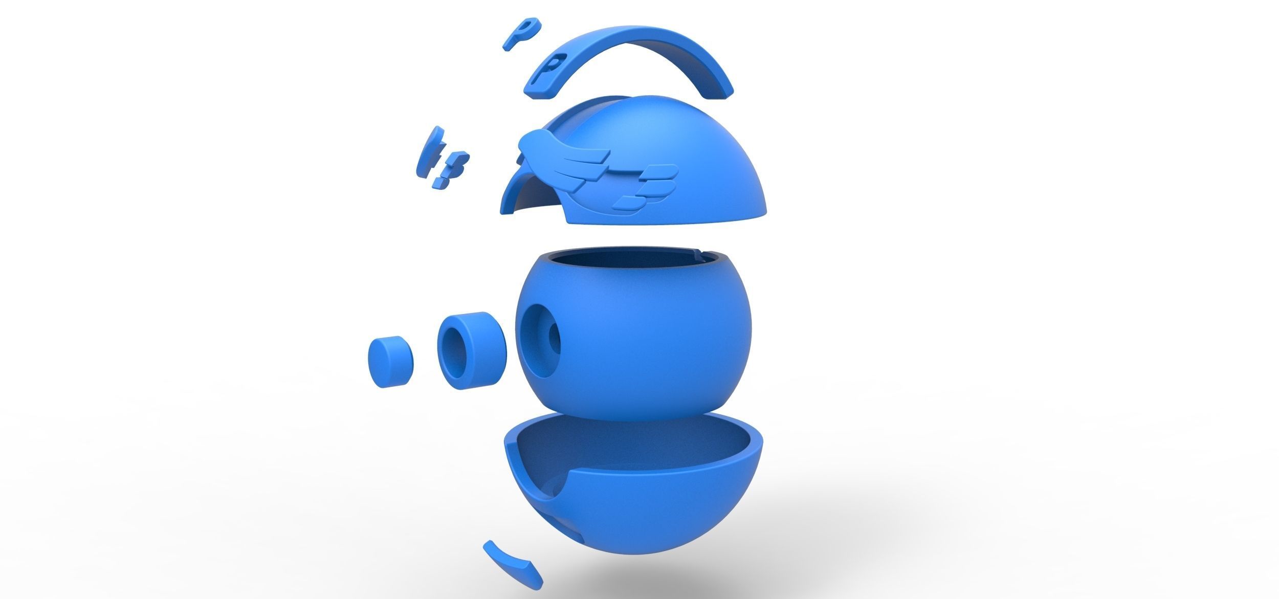 PIA Chansey Ball 3D print model_18