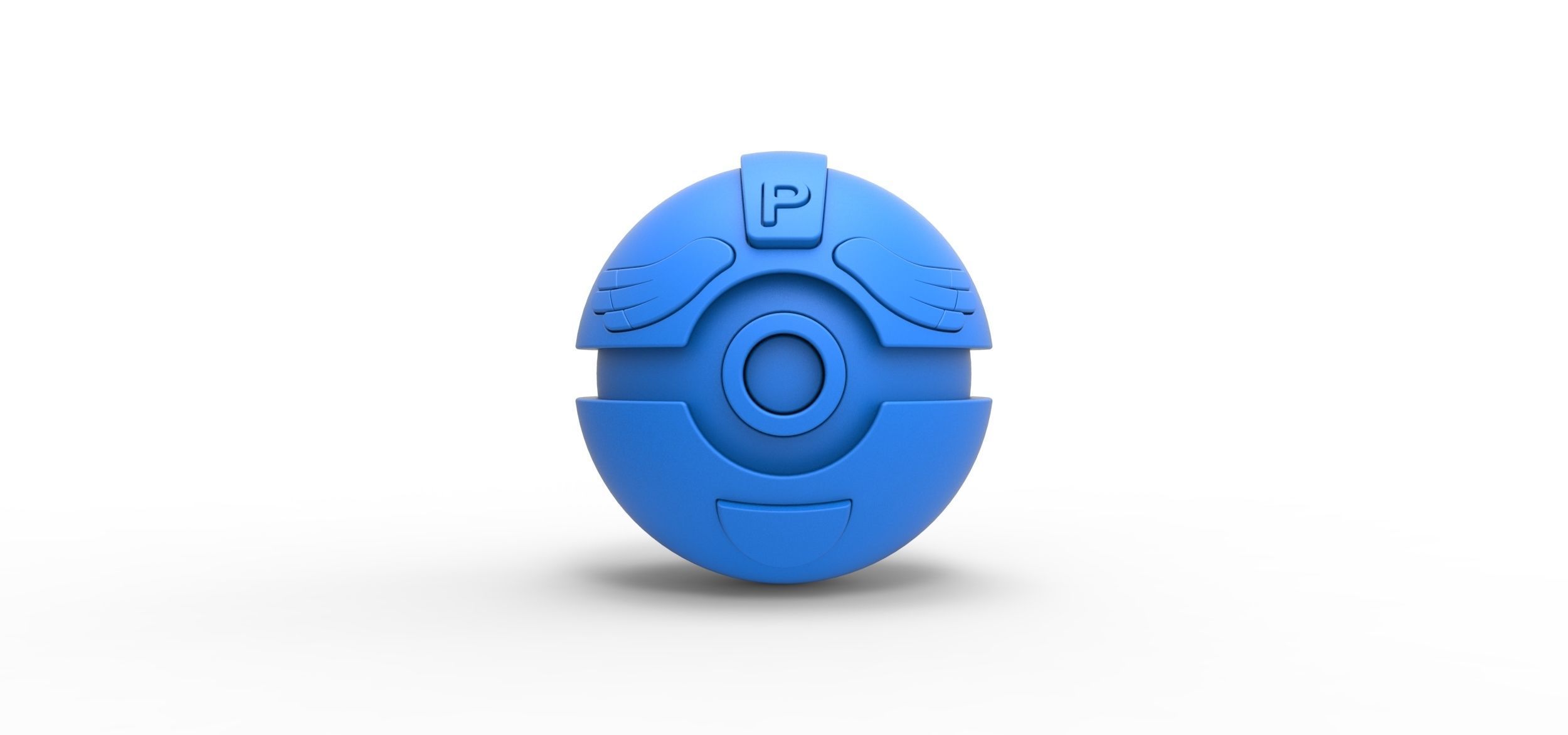 PIA Chansey Ball 3D print model_11