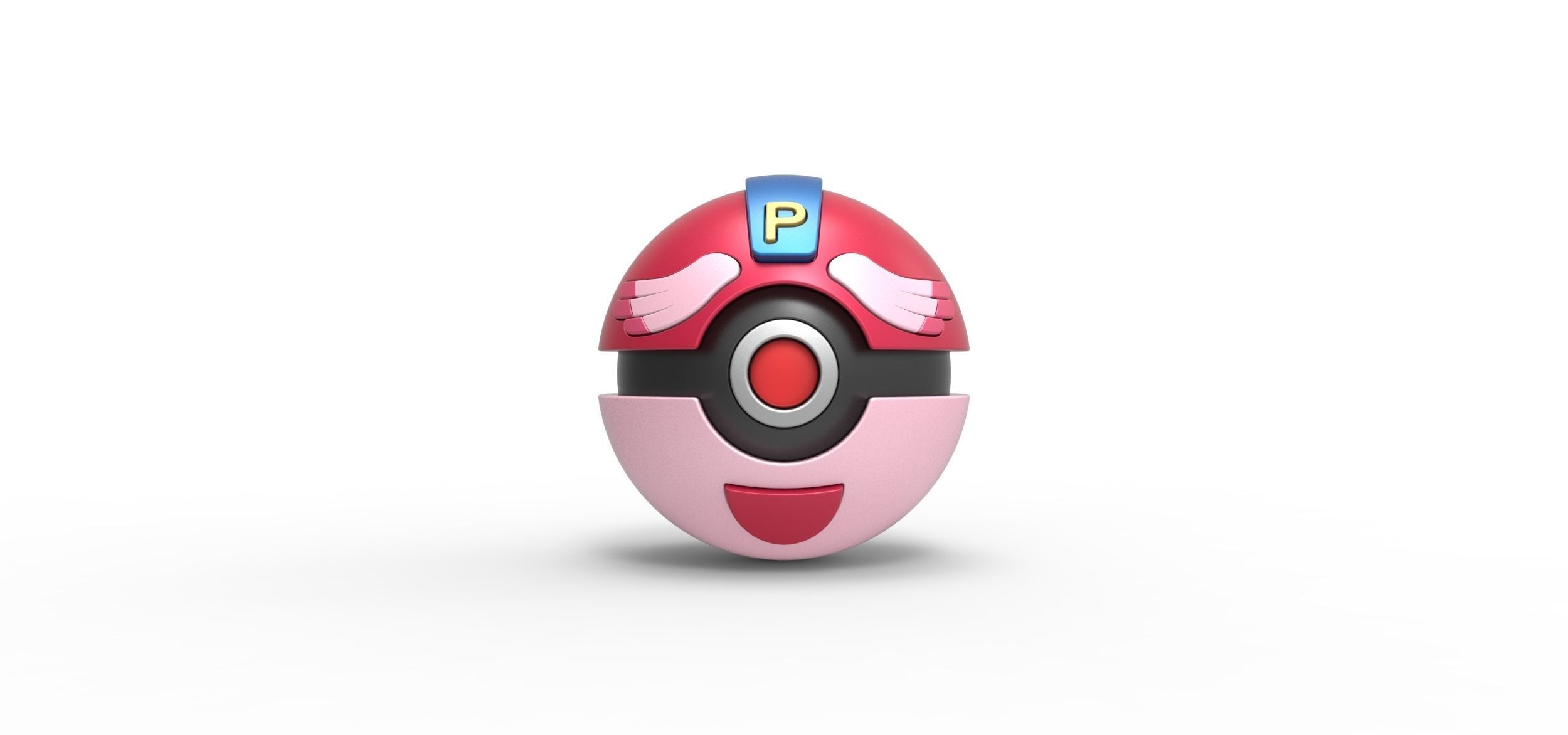 PIA Chansey Ball 3D print model_2