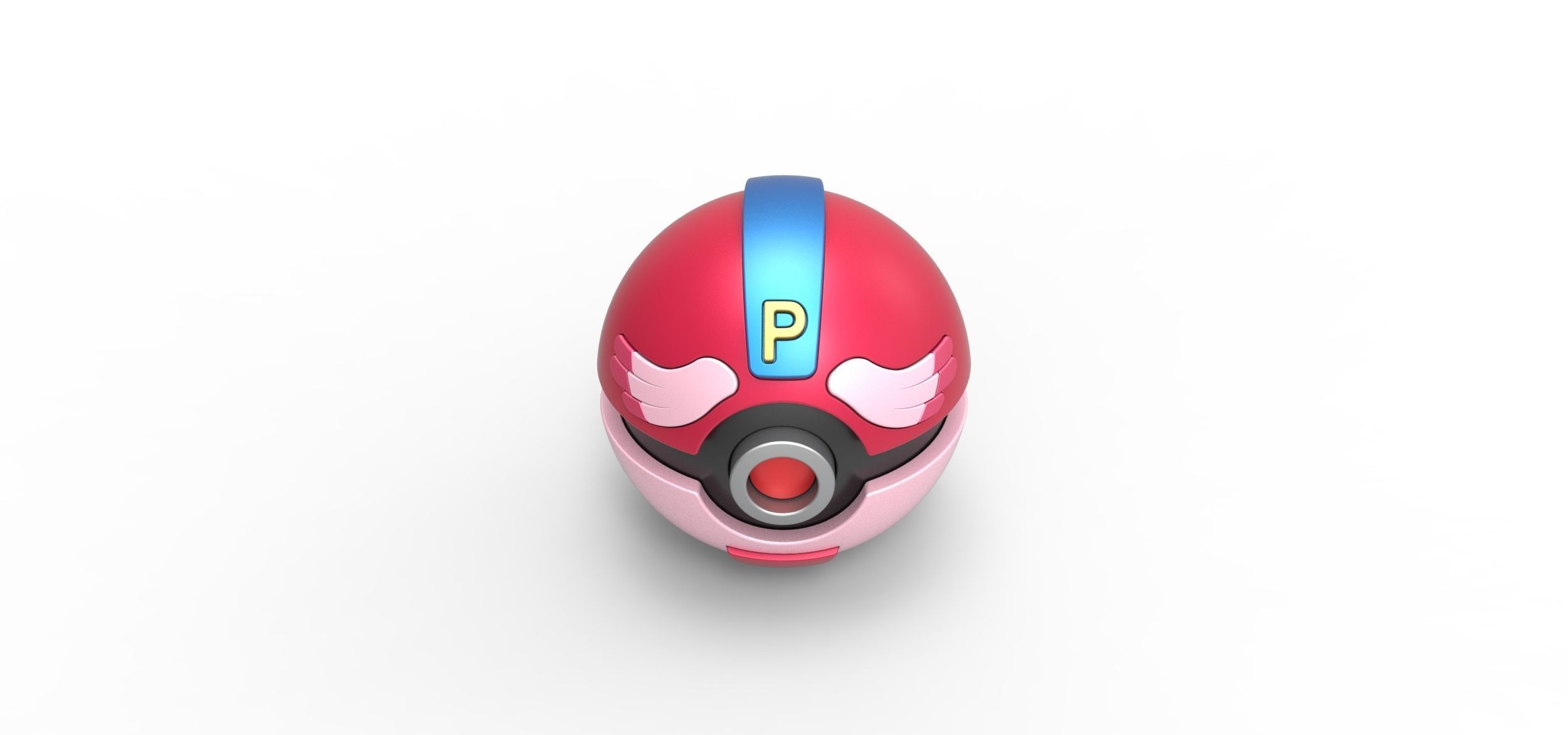 PIA Chansey Ball 3D print model_3