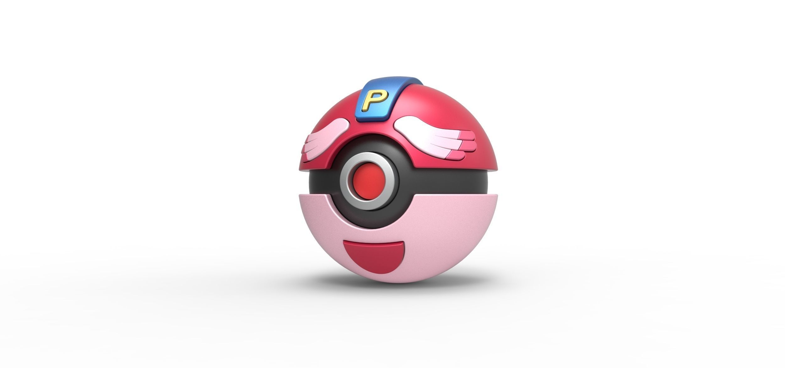 PIA Chansey Ball 3D print model_1