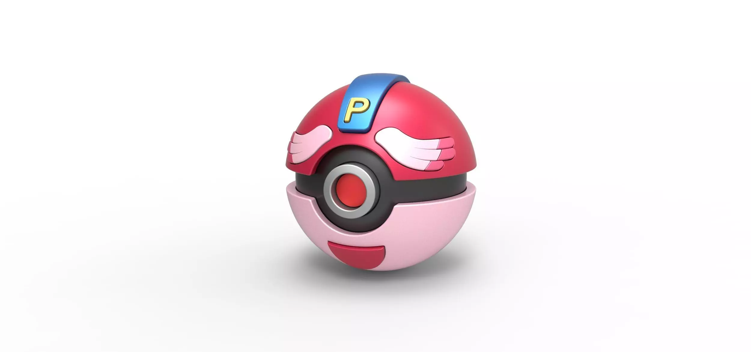 PIA Chansey Ball 3D print model_0