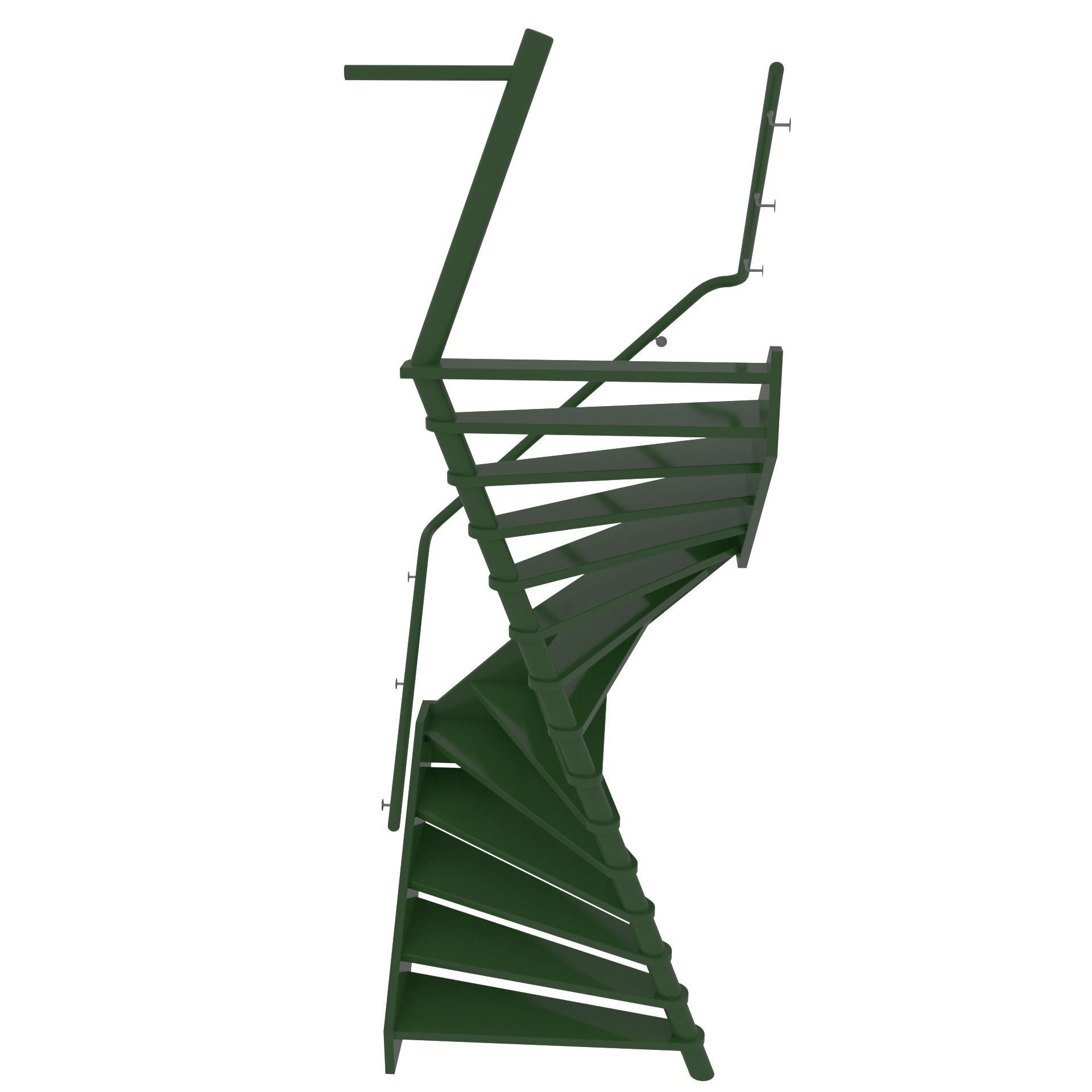 Spiral staircase 3D model_1