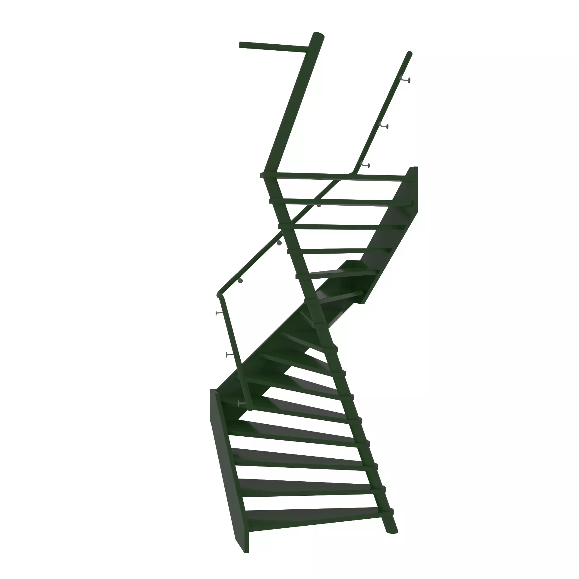 Spiral staircase 3D model_0