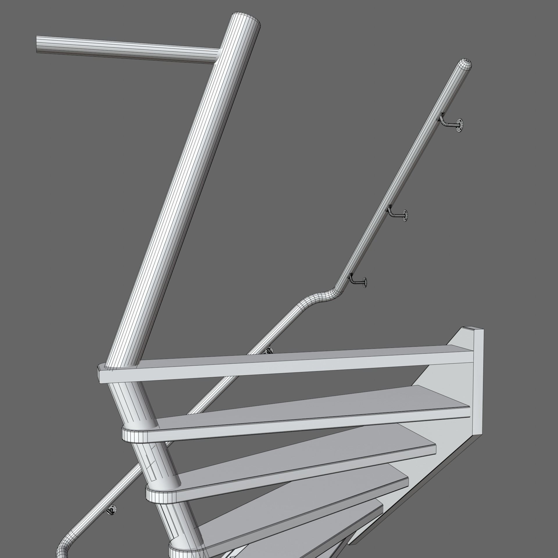 Spiral staircase 3D model_6