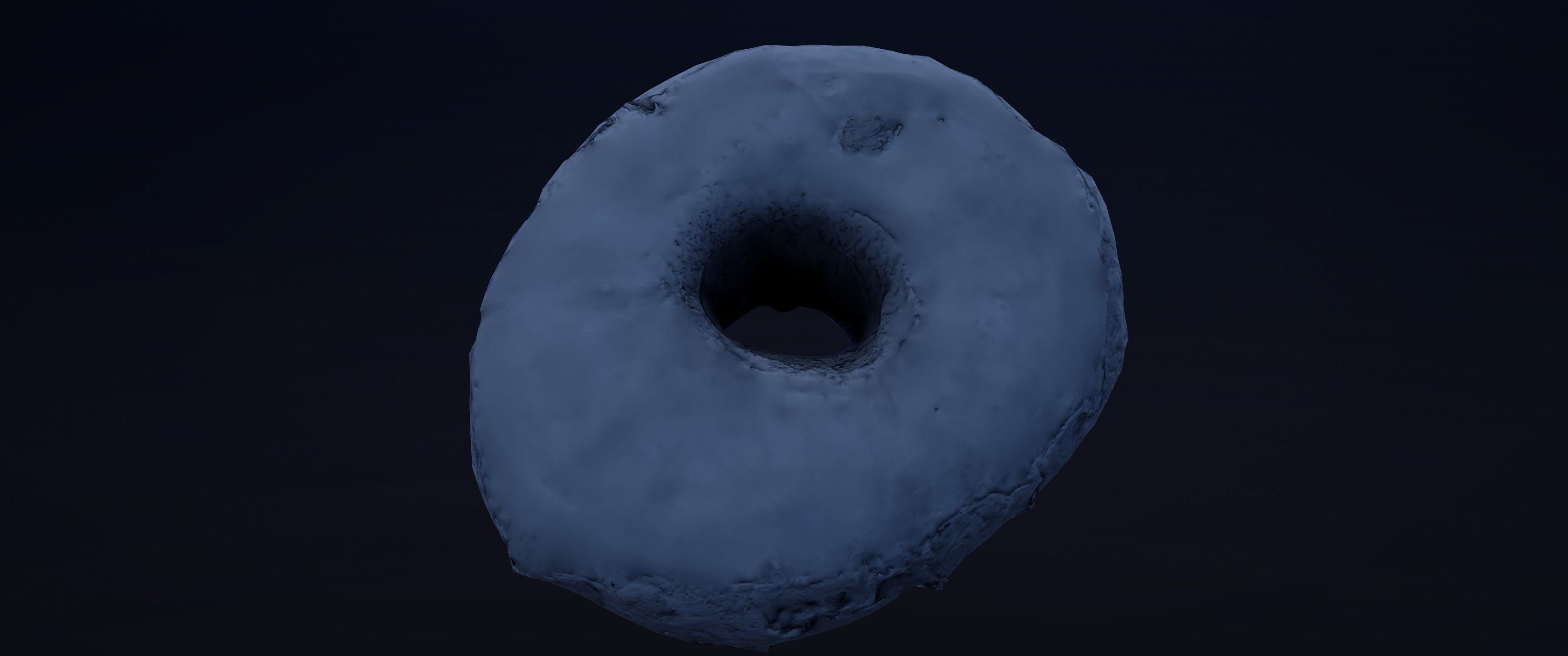 8k Chocolate Classic Covered Doughnut - 5 Levels of Detail Low-poly 3D model_13